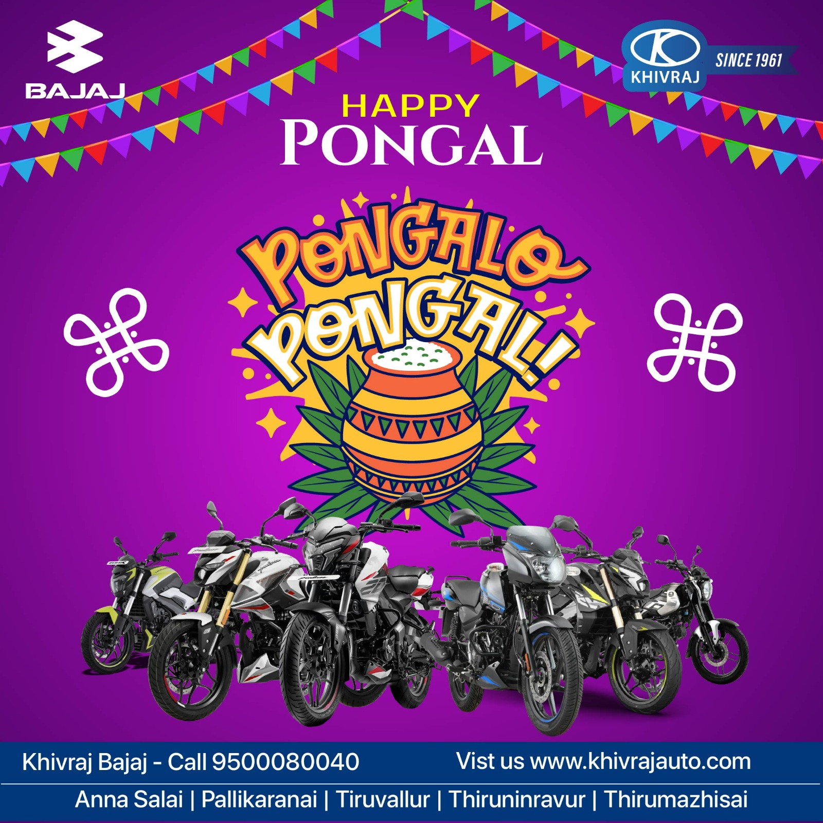 Festival Bajaj Bikes Pongal Offer - 2026