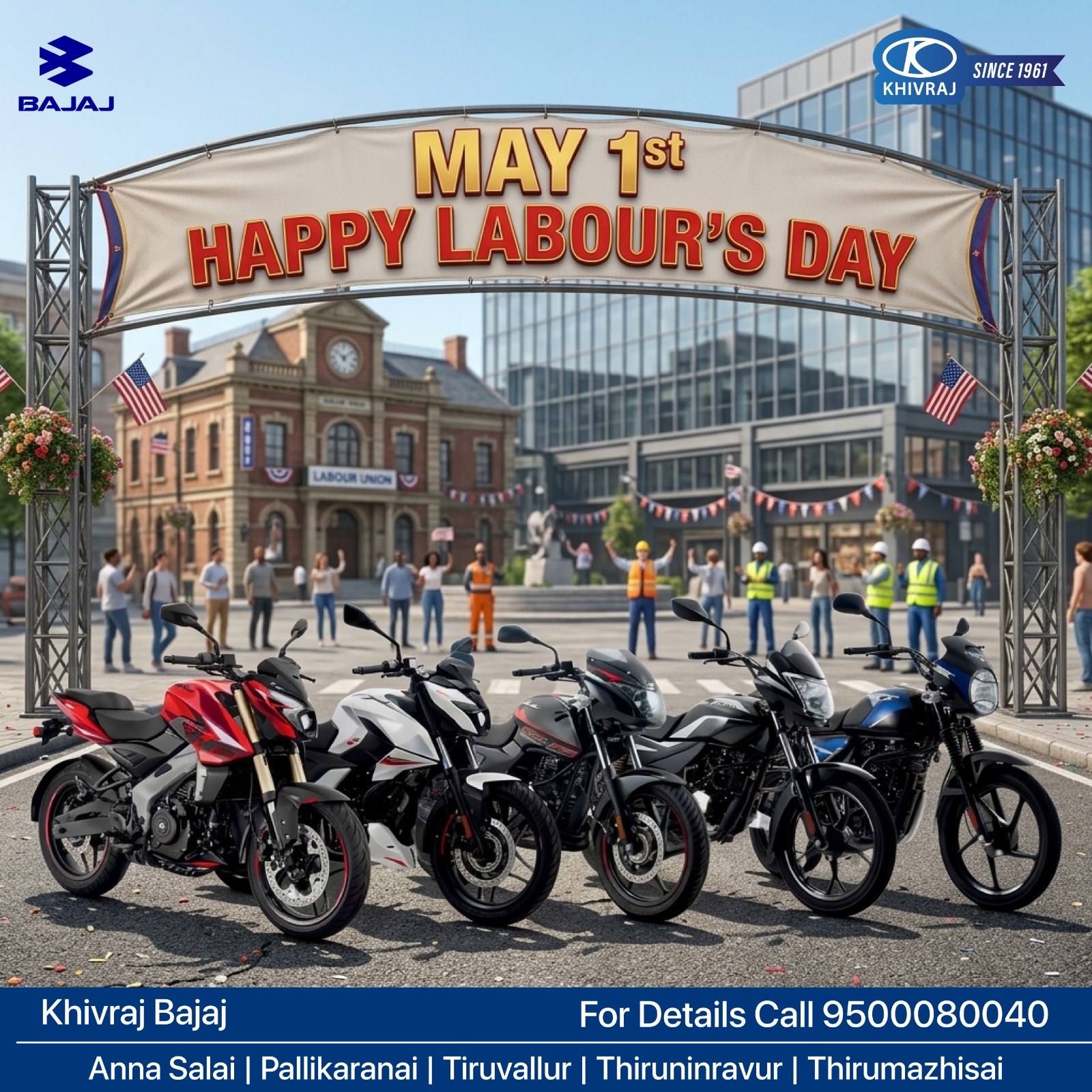 Khivraj Bajaj Happy Labour Day 2026